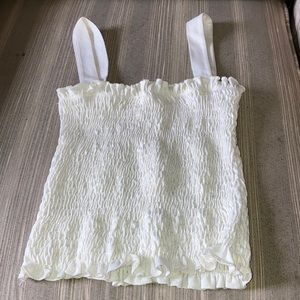 Eye Candy tank Small stretchy EUC -like new-solid creamy white color